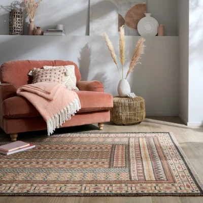Dunelm Rami Woven Jute Global Rug