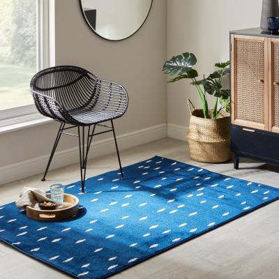 Dunelm Dash Rug Dash Royal Blue
