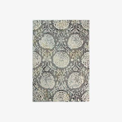 Dunelm Soho Vega Rug Grey and White