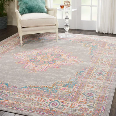Dunelm Passion 3 Rug Grey