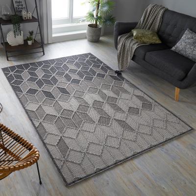 Dunelm Dartmouth Rug Dartmouth Grey and Cream
