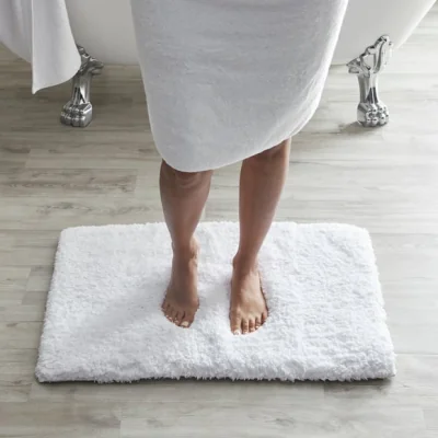 Dunelm White Dorma Memory Foam Bath Rug XL White