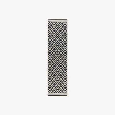 Dunelm Moretti Indoor Outdoor Runner Black