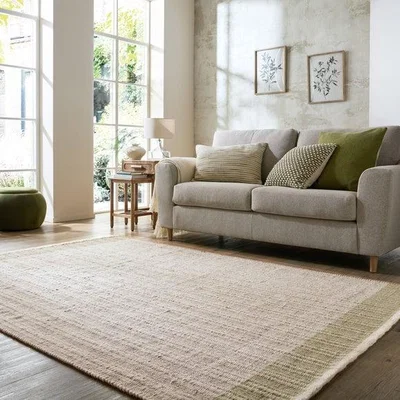 Dunelm Rowen Striped Wool Rug