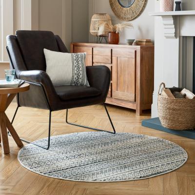 Dunelm Parker Circle Rug Parker Natural