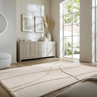 Dunelm Asim Abstract Wool Rug