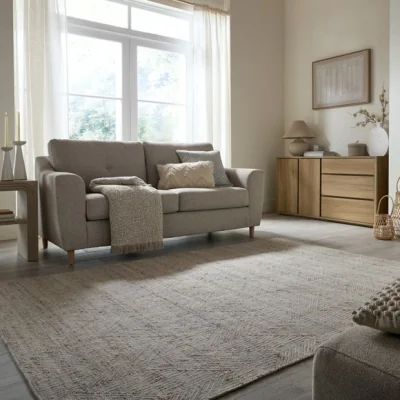 Dunelm Chevron Weave Rug