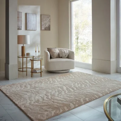Dunelm Zyra Zebra Washable Rug
