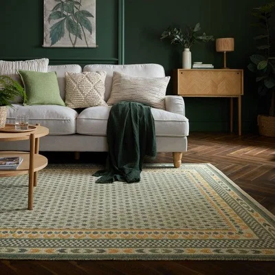 Dunelm Mara Woven Jute Border Rug
