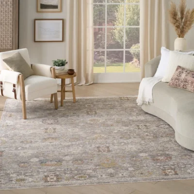 Dunelm Nourison Antique Fusion Vintage Floral Rug