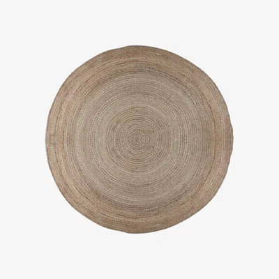 Dunelm Jute Circle Rug Brown