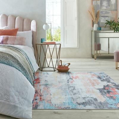 Dunelm Wentworth Washable Rug MultiColoured