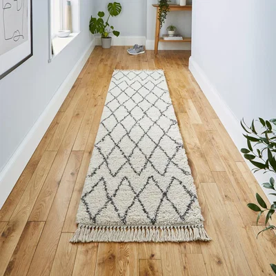 Dunelm Boho Runner Natural (Cream)