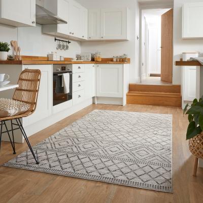Dunelm PractiRug Sadie Washable Patterned Rug Sadie Monochrome