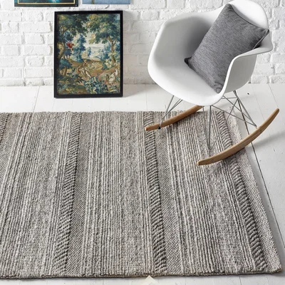 Dunelm Chunky Knit Rug Natural