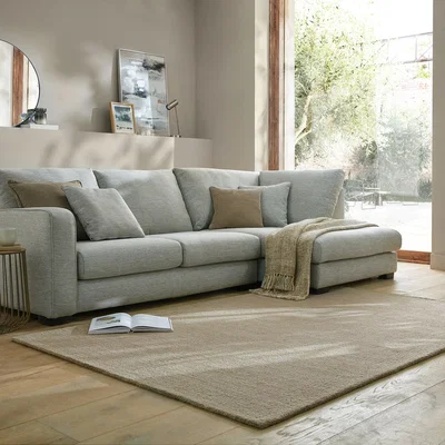 Dunelm Alto Boucle Wool Rug Alto Natural
