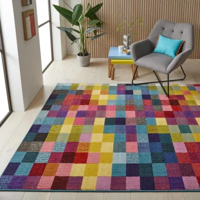 Dunelm Concept Looms Carnaval Pixel Rug