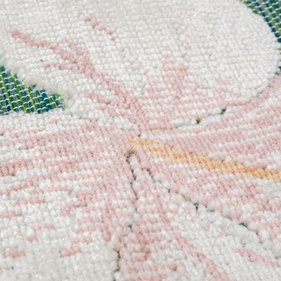 Dunelm Tropical Floral Indoor Outdoor Rug MultiColoured
