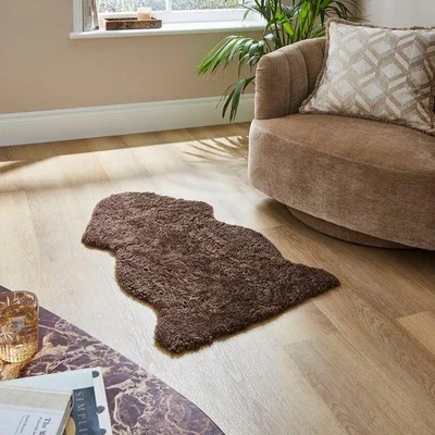 Dunelm Curly Single Sheepskin Rug