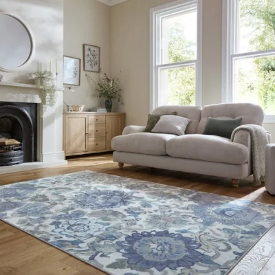Dunelm Amberley Floral Washable Rug