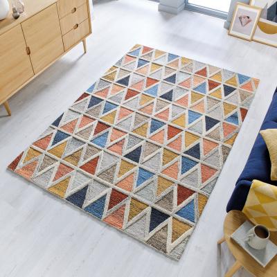 Dunelm Moretz Geometric Rug MultiColoured
