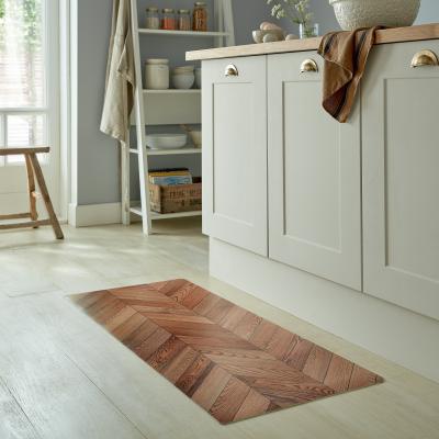 Dunelm Parquet Vinyl Runner Natural