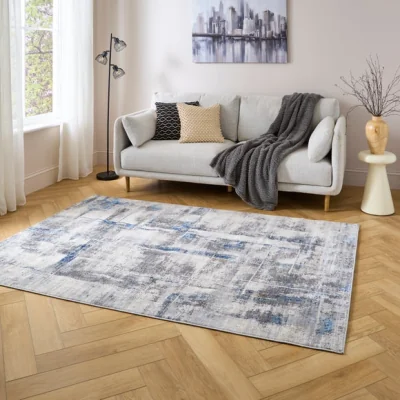 Dunelm Abstract Grid Rug