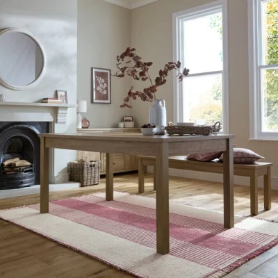Dunelm Clove Striped Wool Rug