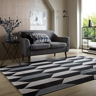 Dunelm Industrial Geo Rug Pacific (Blue)