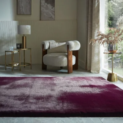 Dunelm Ivy Luxury Faux Fur Rug