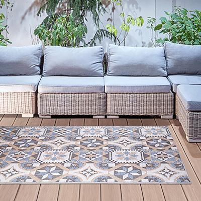 Dunelm Fallen Fruits Portuguese Tiles Outdoor Rug