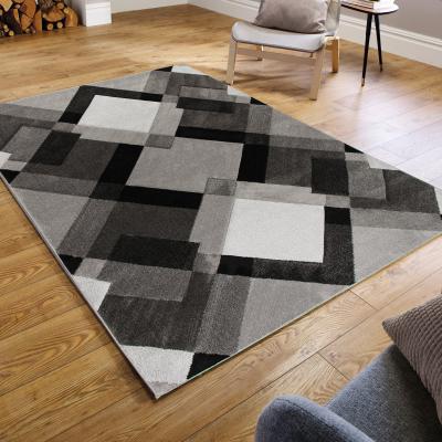 Dunelm Hand Carved Nimbus Rug Grey