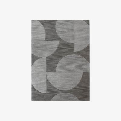 Dunelm 5A Fifth Avenue Grey Half Moons Rug Grey