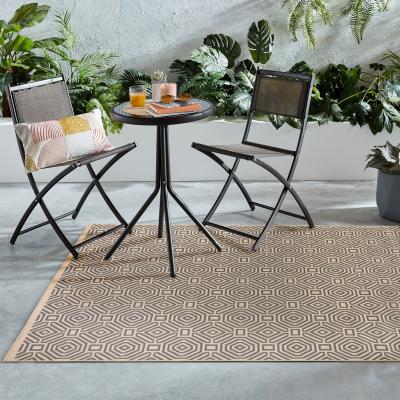 Dunelm Vita Indoor Outdoor Rug Beige and Grey