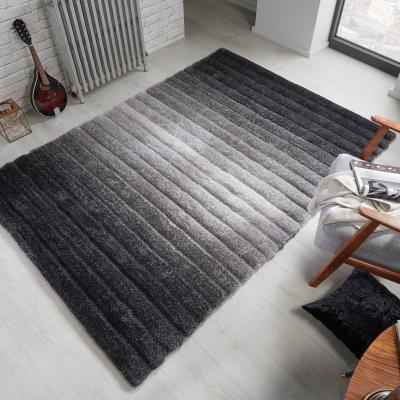 Dunelm Verge Ombre Rug Ombre Grey