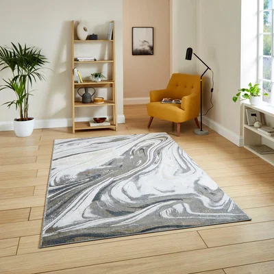 Dunelm Tidal Mono Rug