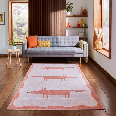 Dunelm Scion Mr Fox Washable Rug