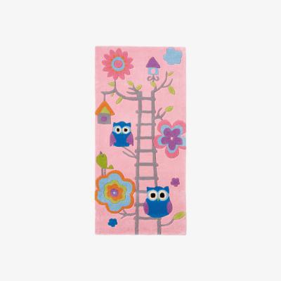 Dunelm Pink Hong Kong Owl Rug Pink