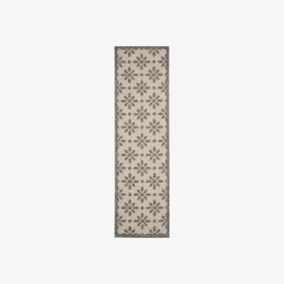 Dunelm Cozumel Ditzy Indoor Outdoor Runner Cozumel Ditsy Cream
