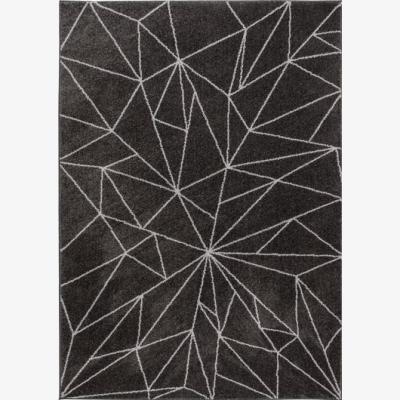 Dunelm Grey Burst Geometric Rug