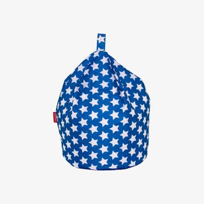 Dunelm Blue Stars Bean Bag Blue and White