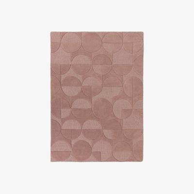 Dunelm Gigi Geometric Rug Pink