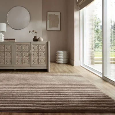 Dunelm Cord Faux Fur Rug