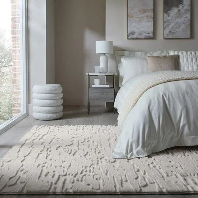 Dunelm Adina Faux Fur Abstract Luxe Rug