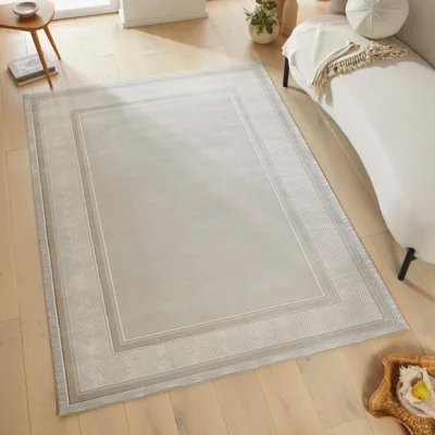 Dunelm Concept Looms Olivia Velvet Border Rug