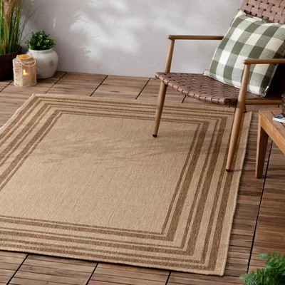 Dunelm Yard Camber Jute Effect Indoor Outdoor Rug