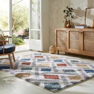 Dunelm Sketch Berber Rug MultiColoured