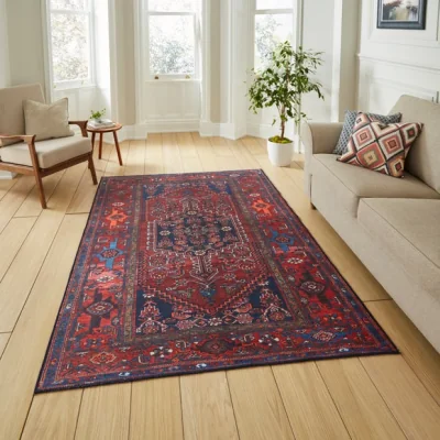 Dunelm Think Rugs Kashmar Medallion Washable Rug