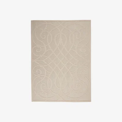 Dunelm Cozumel Scroll Indoor Outdoor Rug Cozumel Scroll Cream
