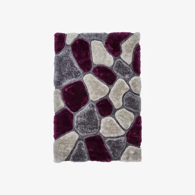Dunelm Noble House Pebbles Rug Grey